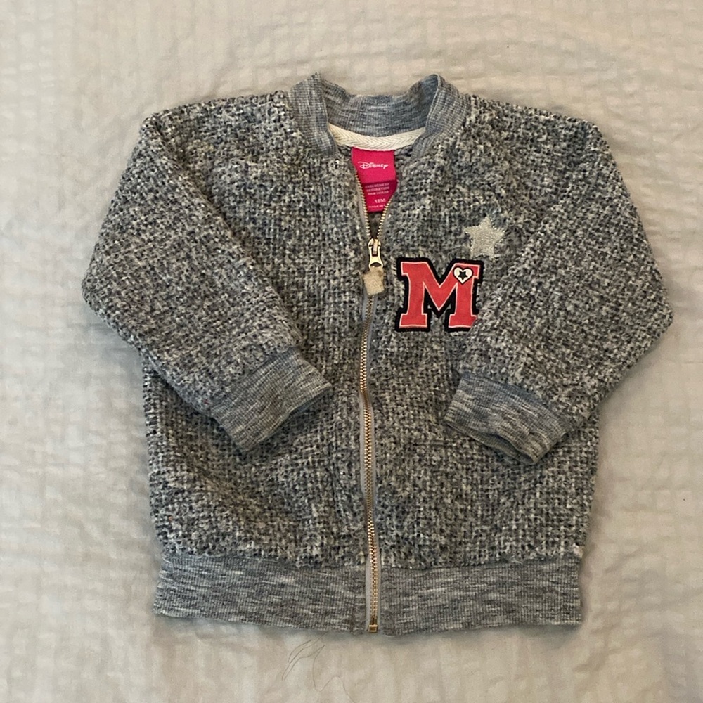Toddler Girls Minnie Mouse Bomber Style Jacket